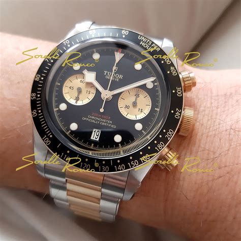 tudor crono acciaio oro|Acquista Tudor Black Bay Chrono su Chrono24.